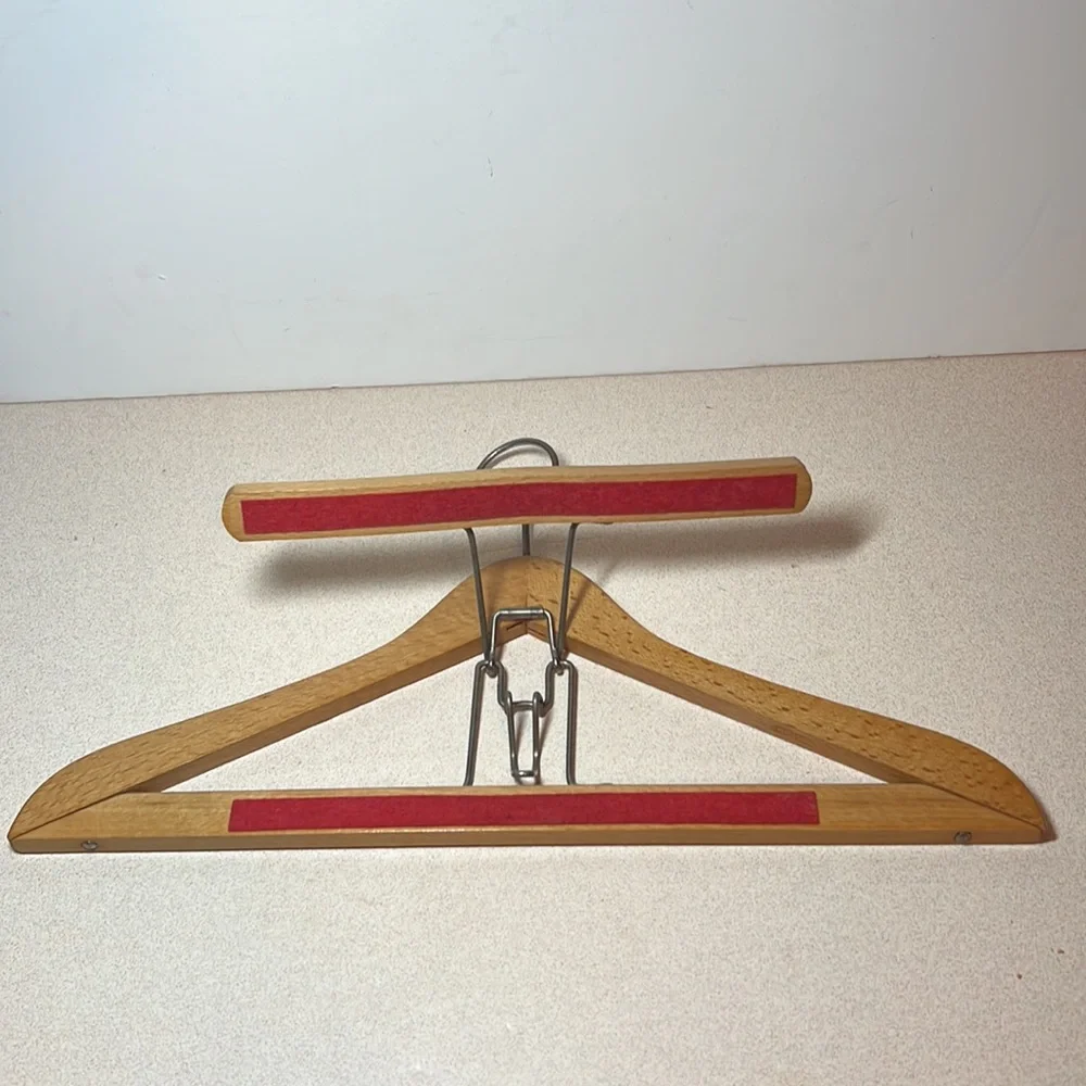 Vintage wood Nevco suit hanger